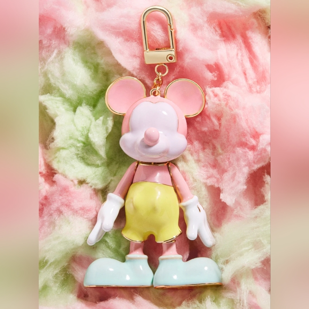 BaubleBar Mickey Mouse Disney Bag Charm In Pastel Enamel